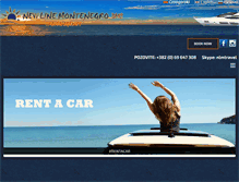 Tablet Screenshot of newlinemontenegro.com